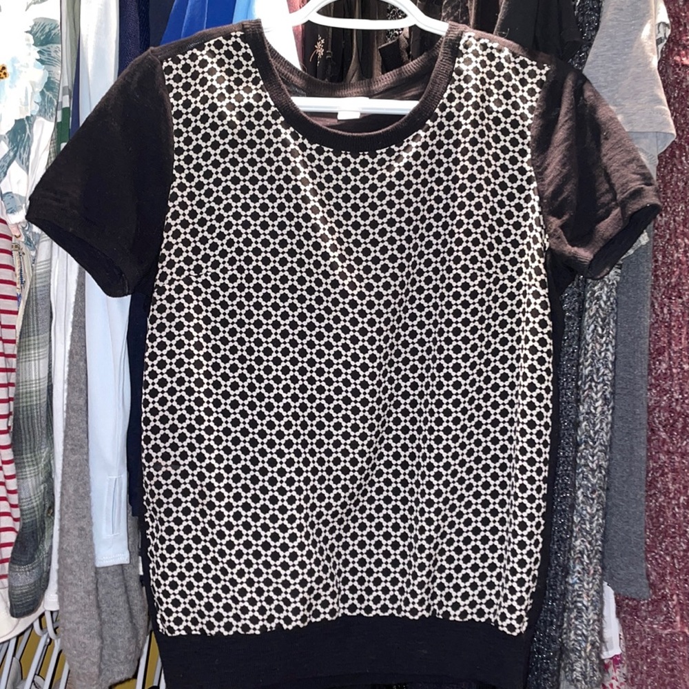 J. Crew Black & White Shirt